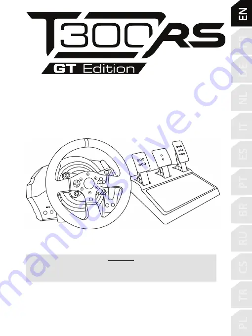 Thrustmaster T300RS User Manual Download Page 2