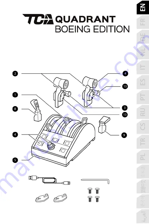 Thrustmaster TCA QUADRANT BOEING Скачать руководство пользователя страница 2