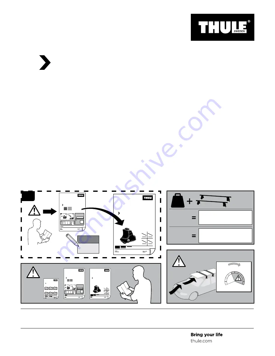 Thule 1303 Instructions Download Page 1