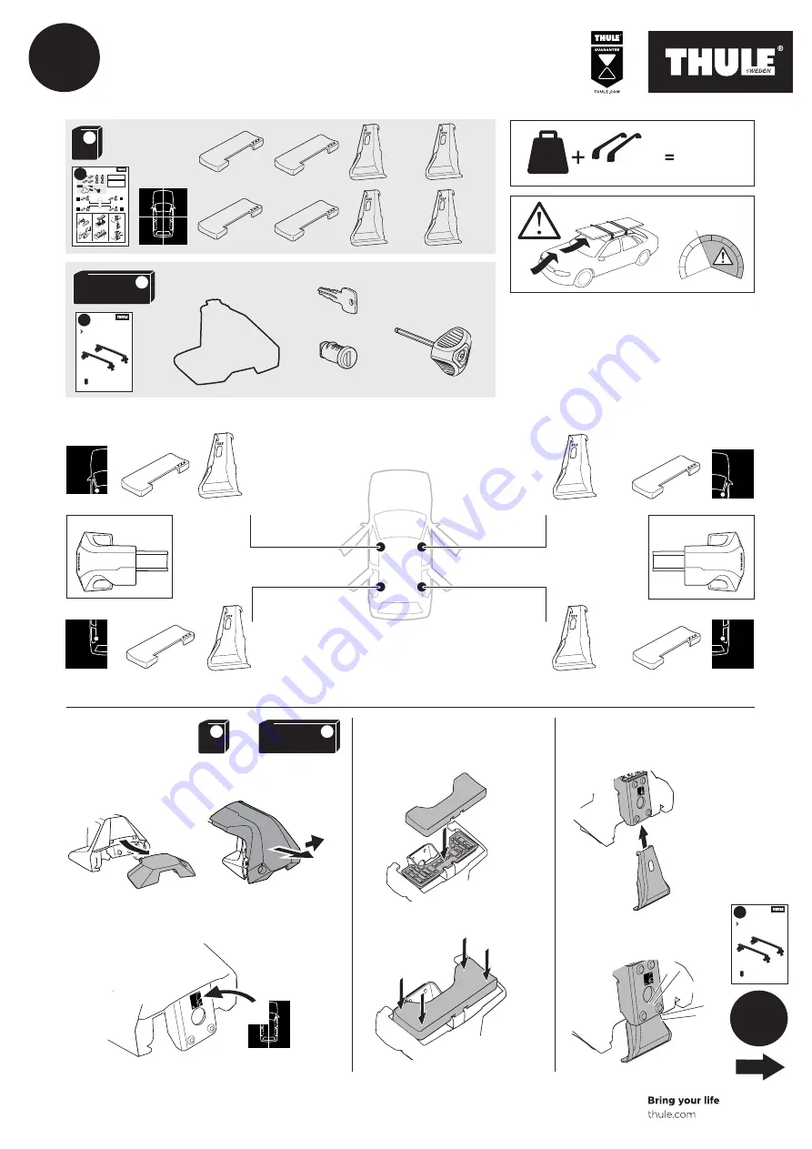 Thule 145153 Quick Start Manual Download Page 1