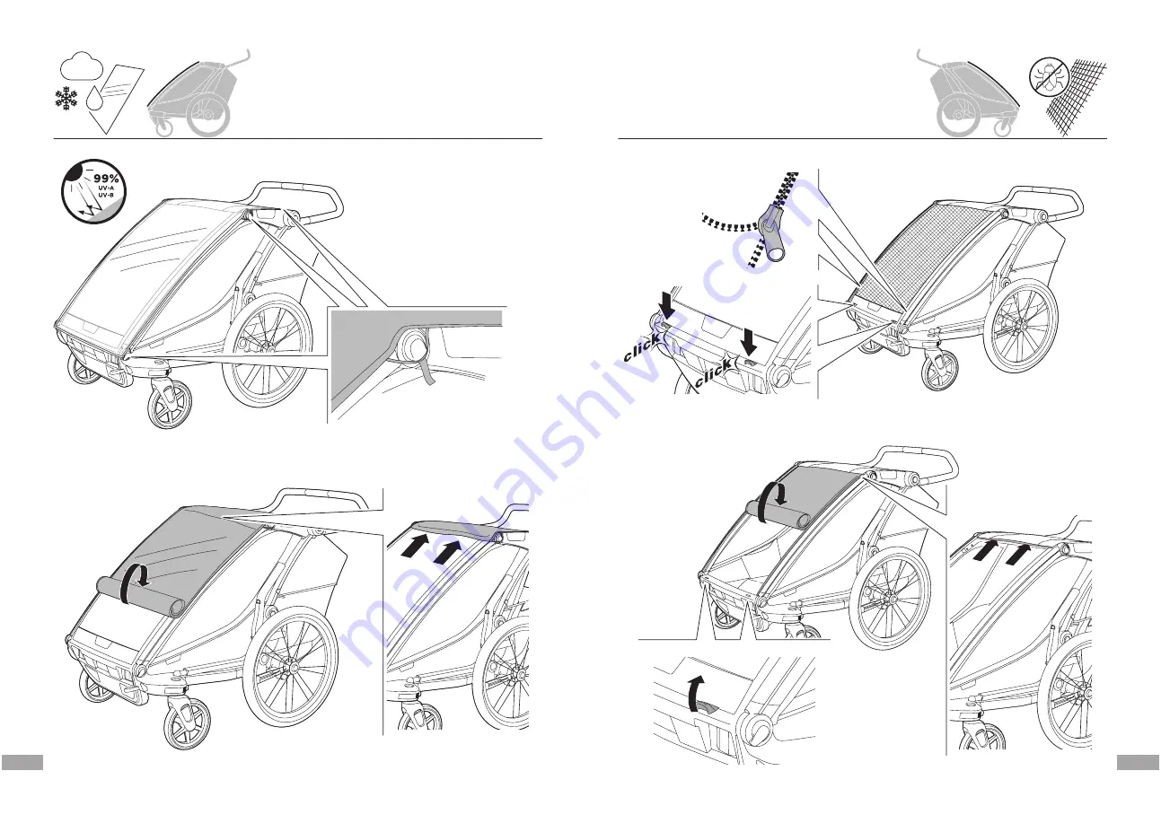 Thule Chariot Cab Instructions Manual Download Page 47