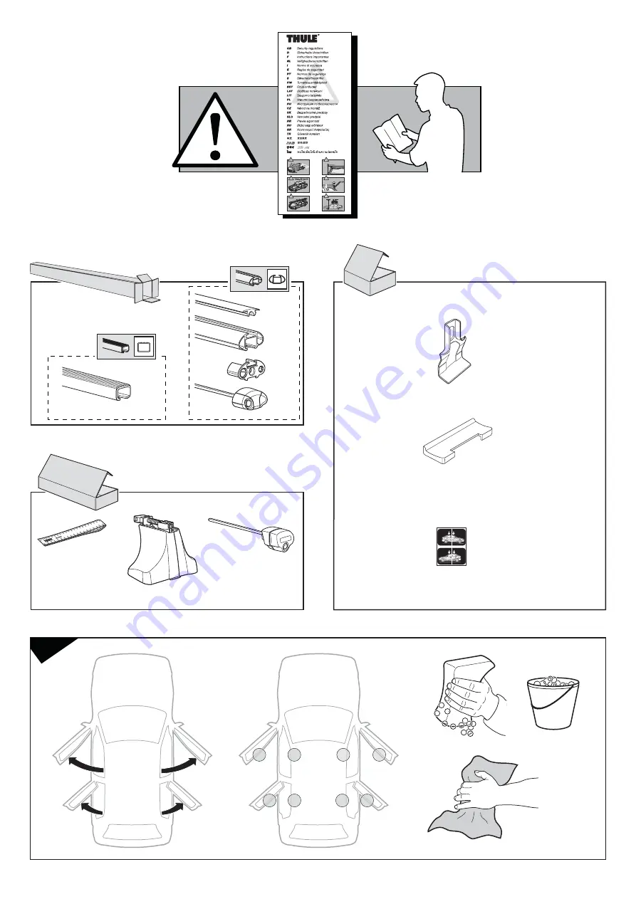 Thule Kit 1001 Fitting Instructions Manual Download Page 2