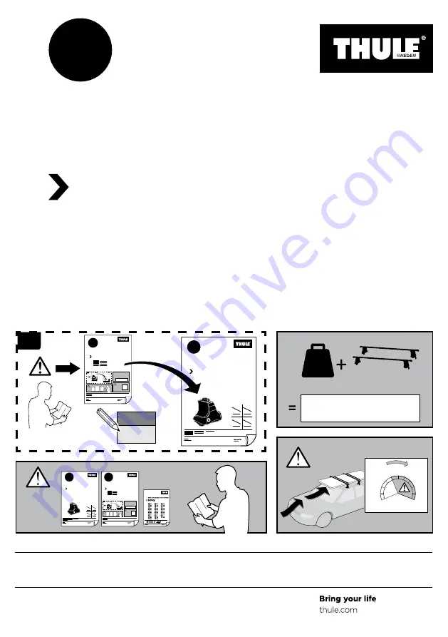 Thule Rapid System 1805 Instructions Download Page 1