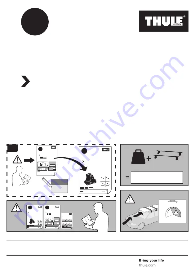 Thule Rapid System 1854 Instructions Download Page 1