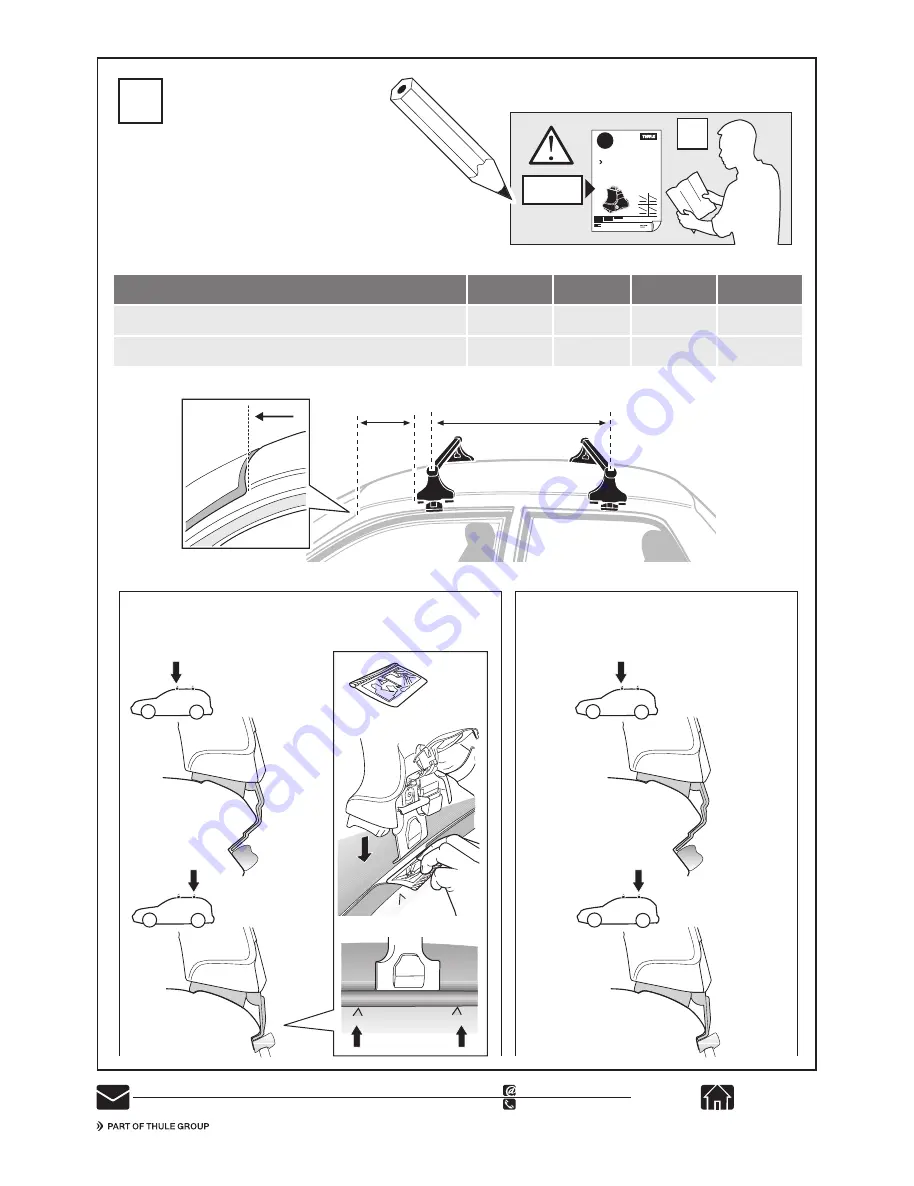 Thule Rapid System Kit 1417 Instructions Download Page 4