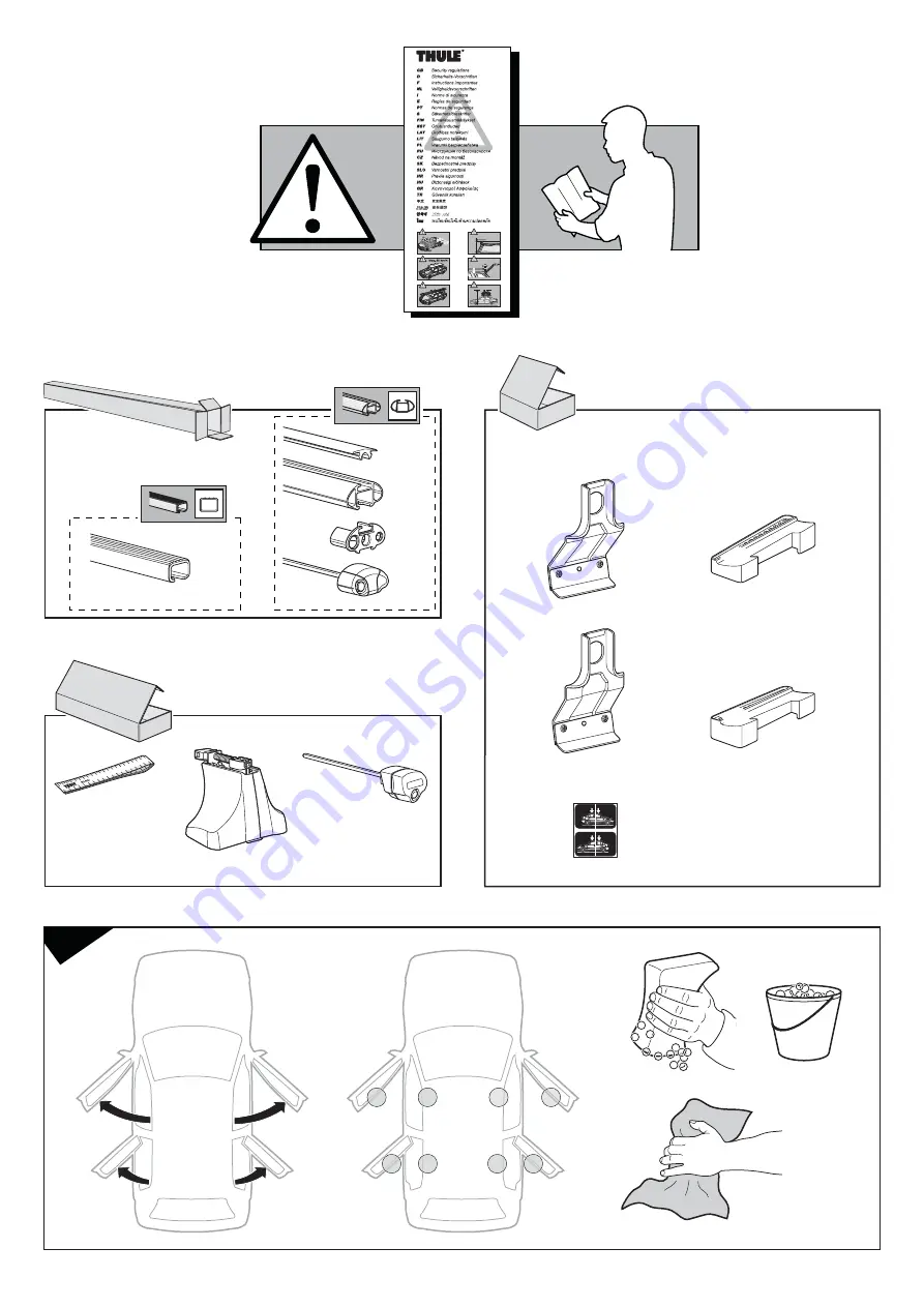 Thule RAPID SYSTEM Kit 1426 Скачать руководство пользователя страница 2