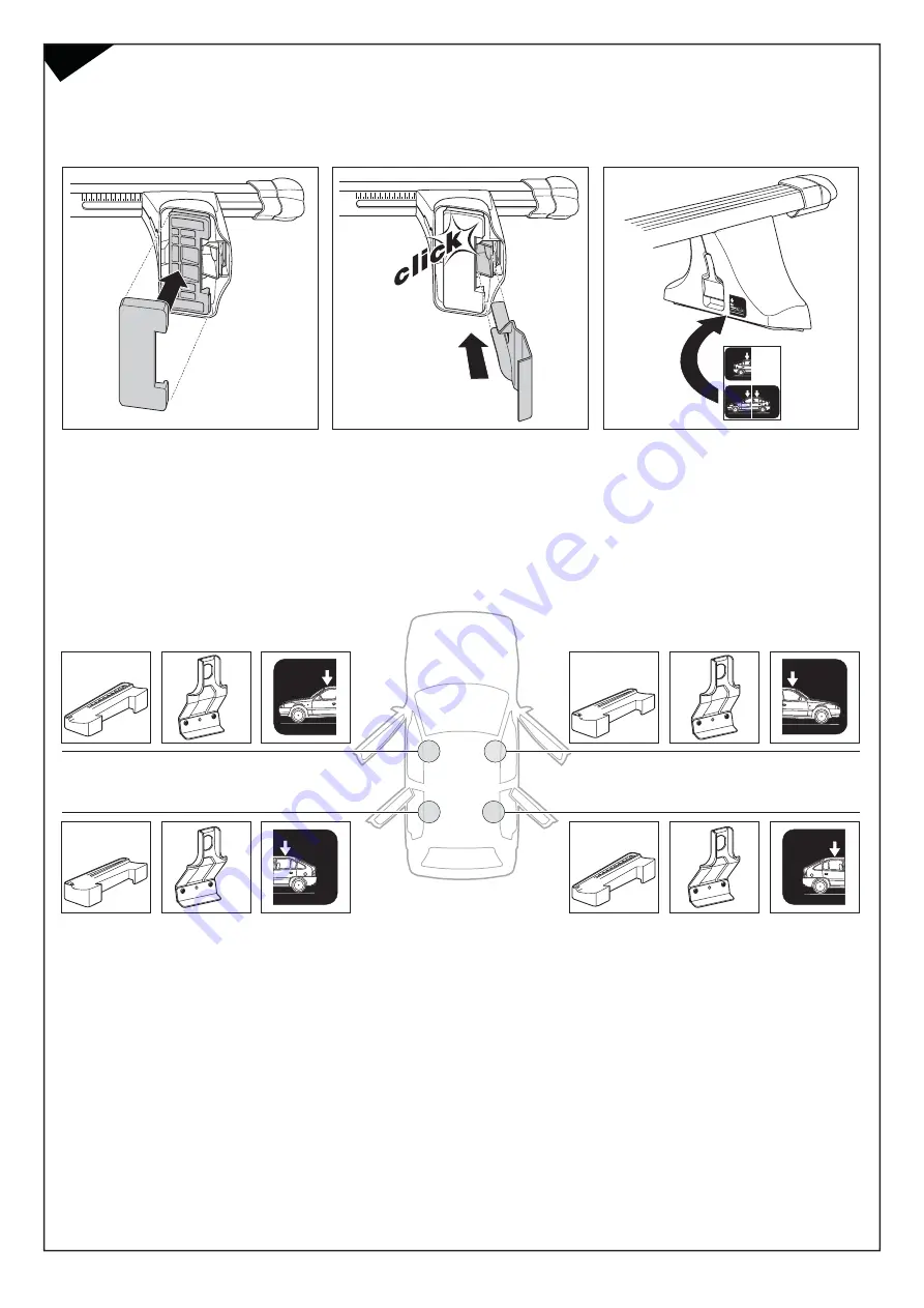 Thule RAPID SYSTEM Kit 1426 Fitting Instructions Manual Download Page 5