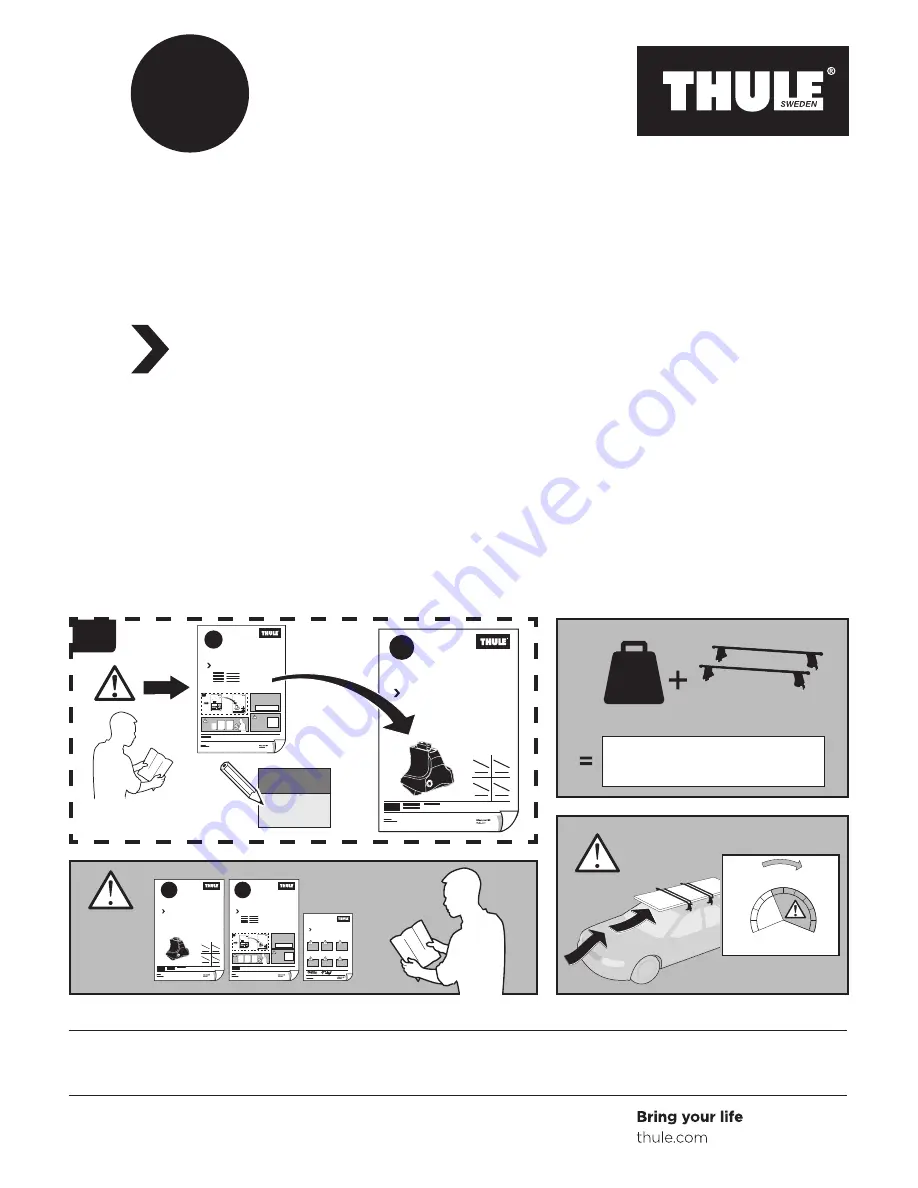 Thule Rapid System Kit 1708 Instructions Download Page 1