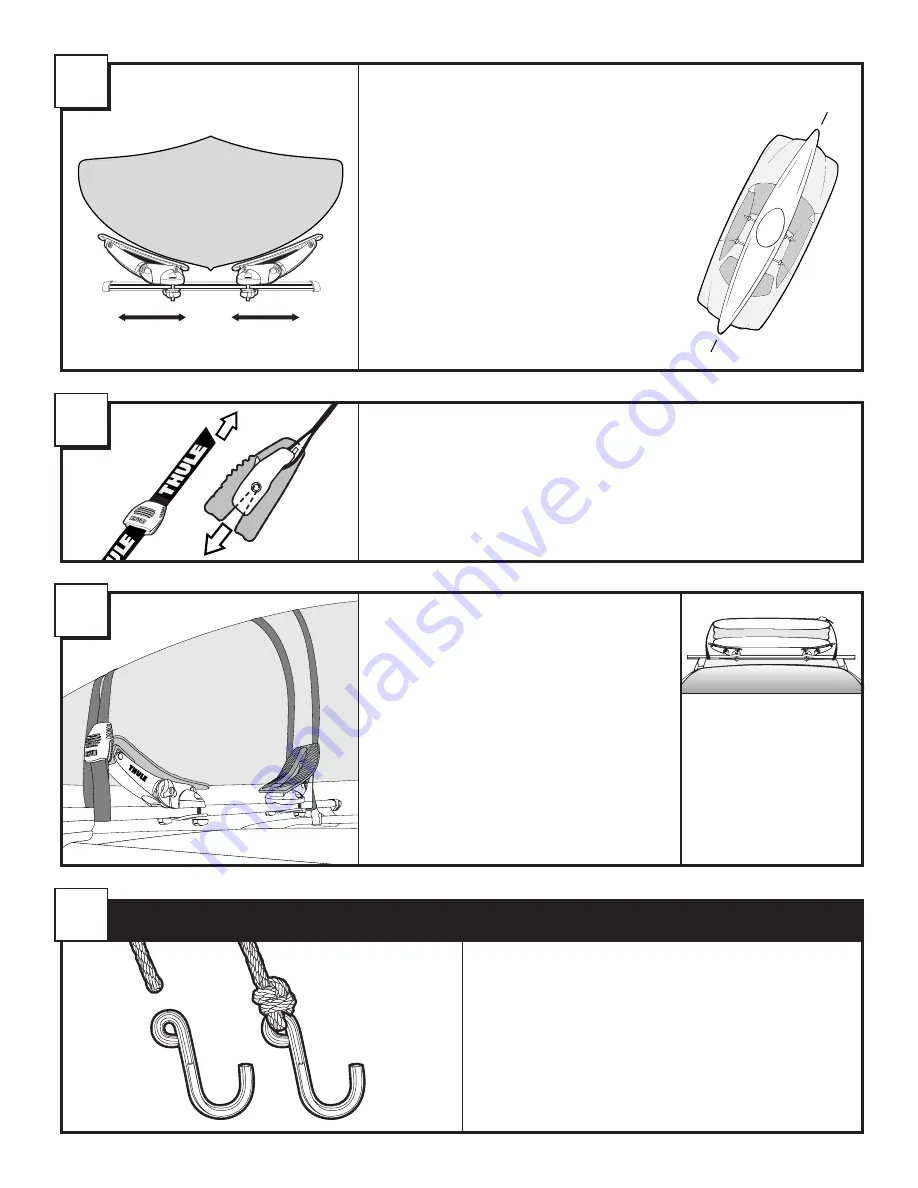 Thule Set-to-Go Saddle 878xt Installation Instructions Manual Download Page 3