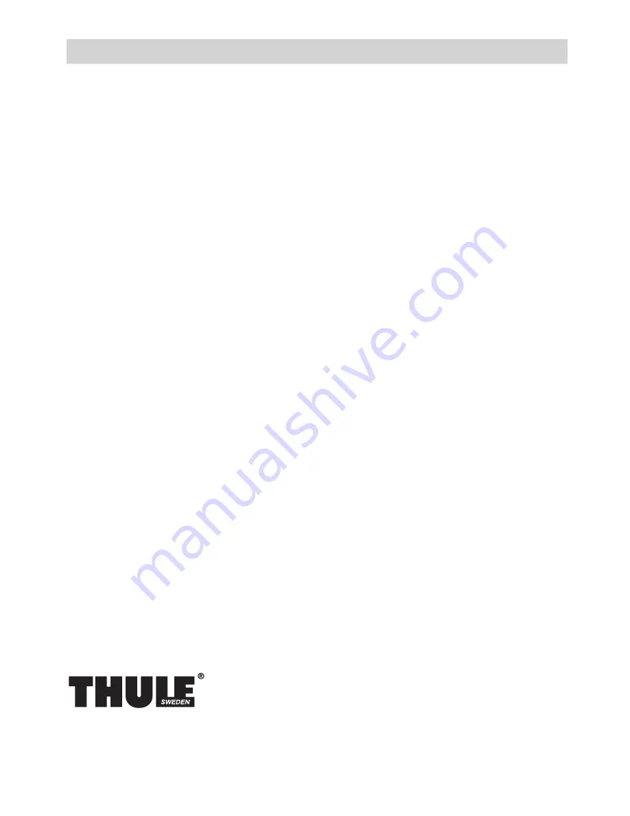 Thule SnowPack 7324 Instructions Manual Download Page 16