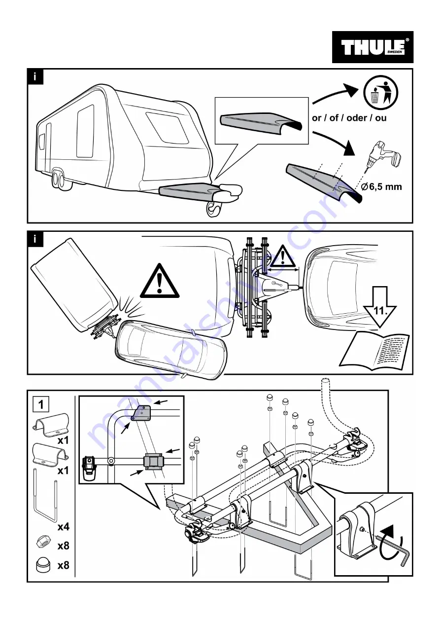 Thule Thule Caravan Superb Instructions Manual Download Page 3