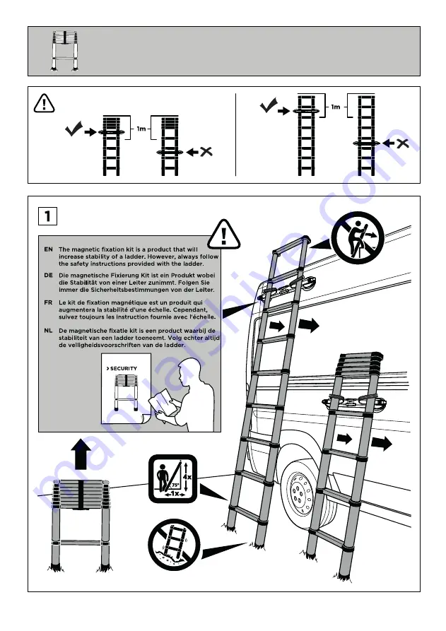 Thule Van Ladder 9 Steps Скачать руководство пользователя страница 8