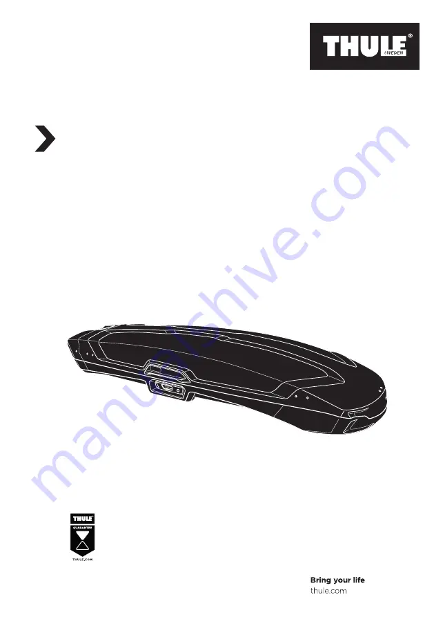 Thule Vector 613200 Instructions Manual Download Page 1