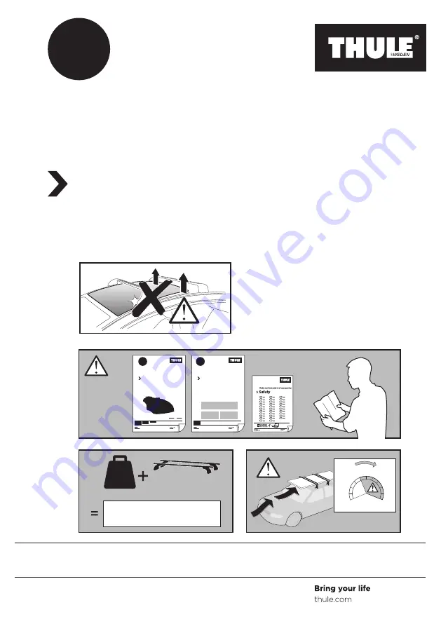 Thule XT 3173 Instructions Download Page 1