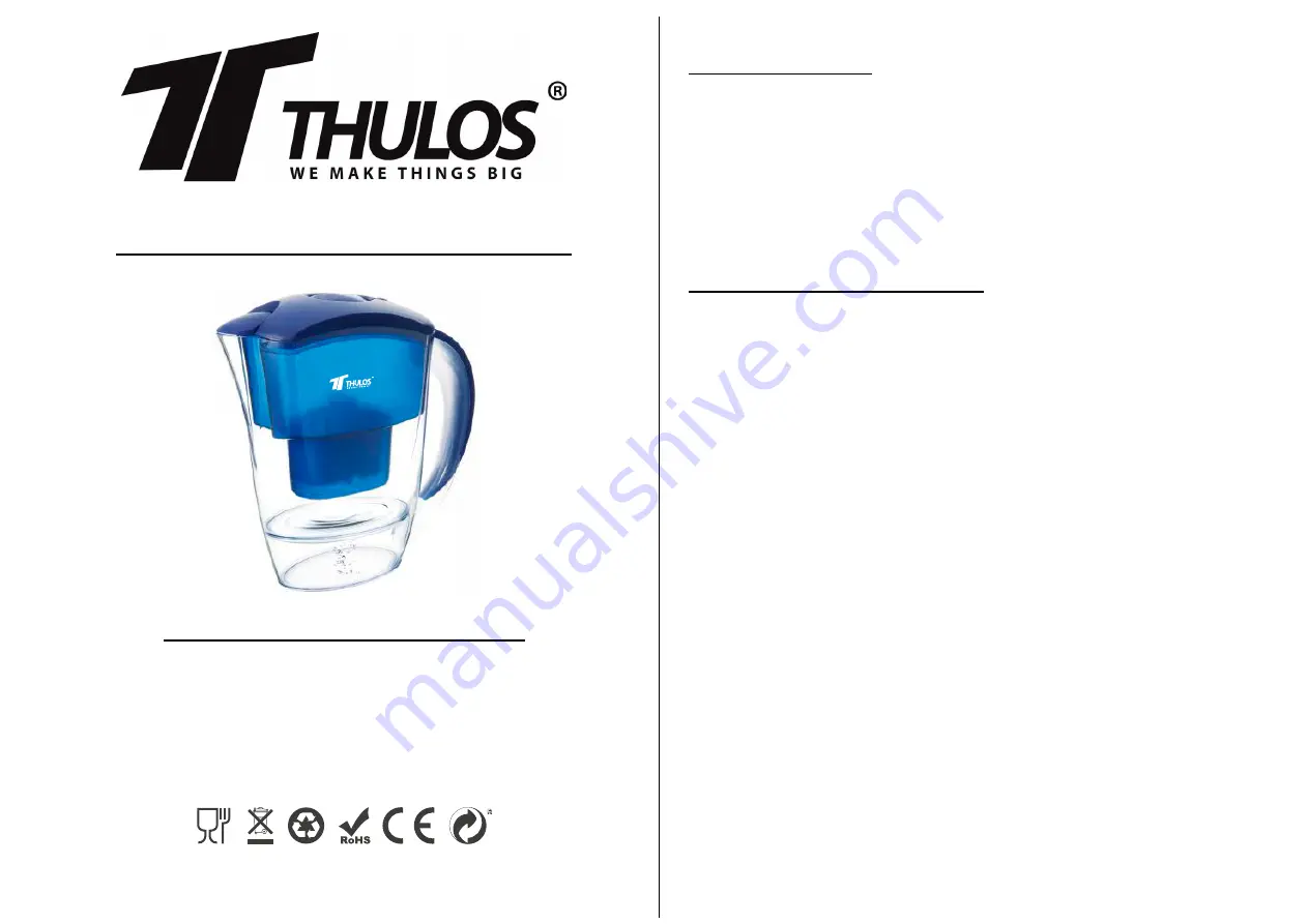 Thulos TH-HS-518 Instruction Booklet Download Page 1