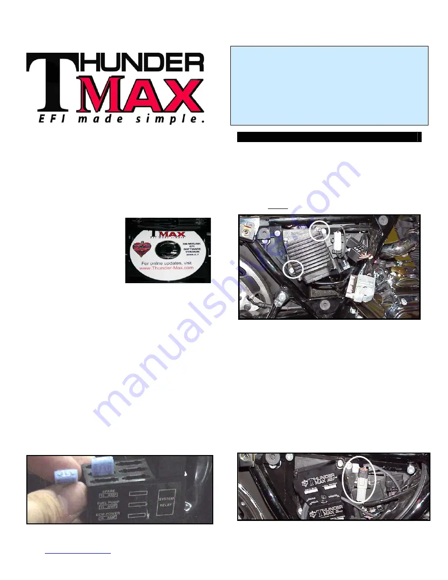 Thunder Max Max 309-355 Installation Manual Download Page 1