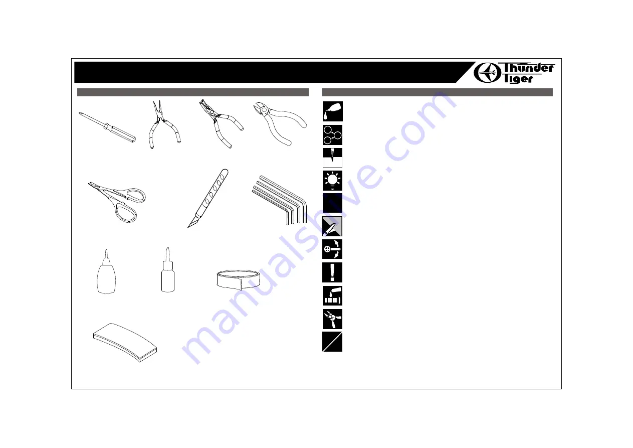 THUNDER TIGER AH-1W Super Cobra Gunship mini Titan E325 CONVERSION KIT Assembly Manual & Parts Catalogue Download Page 4