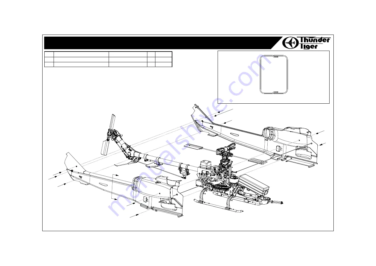 THUNDER TIGER AH-1W Super Cobra Gunship mini Titan E325 CONVERSION KIT Assembly Manual & Parts Catalogue Download Page 29