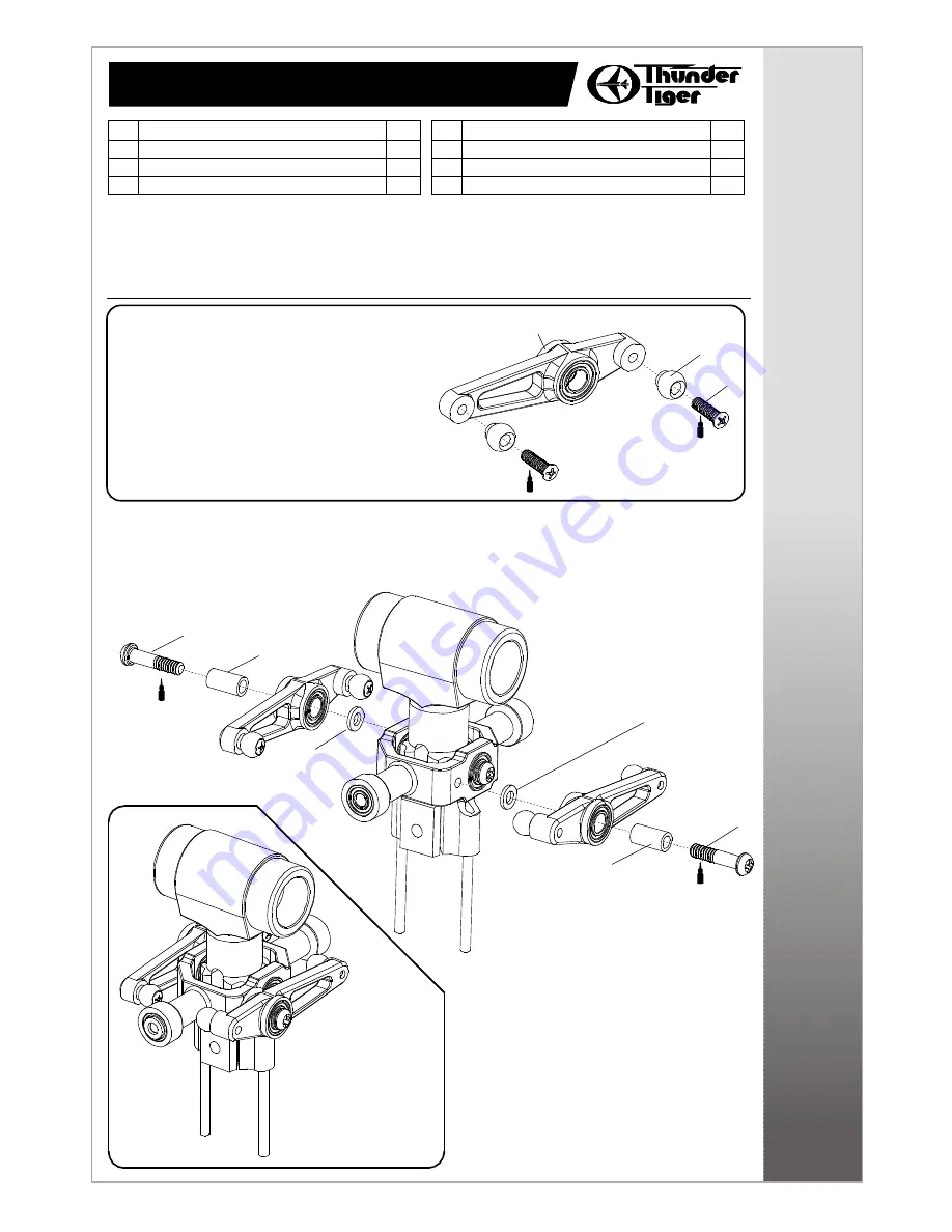 THUNDER TIGER E325 SE mini Titan Manual Download Page 8