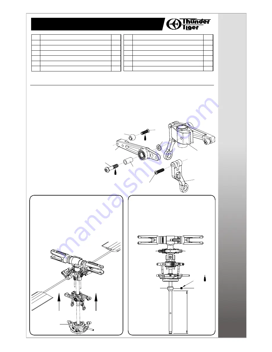 THUNDER TIGER E325 SE mini Titan Manual Download Page 12