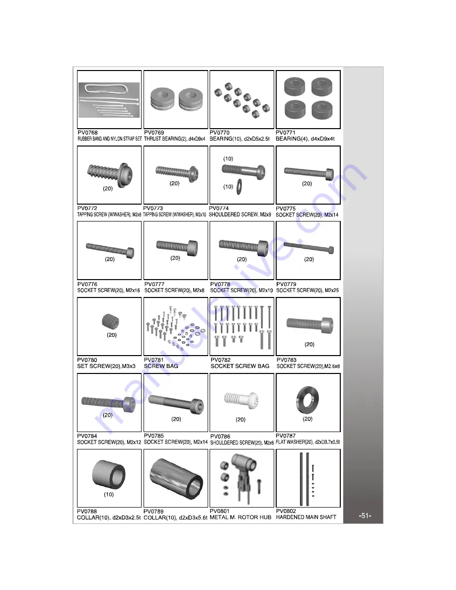 THUNDER TIGER E325 SE mini Titan Manual Download Page 52