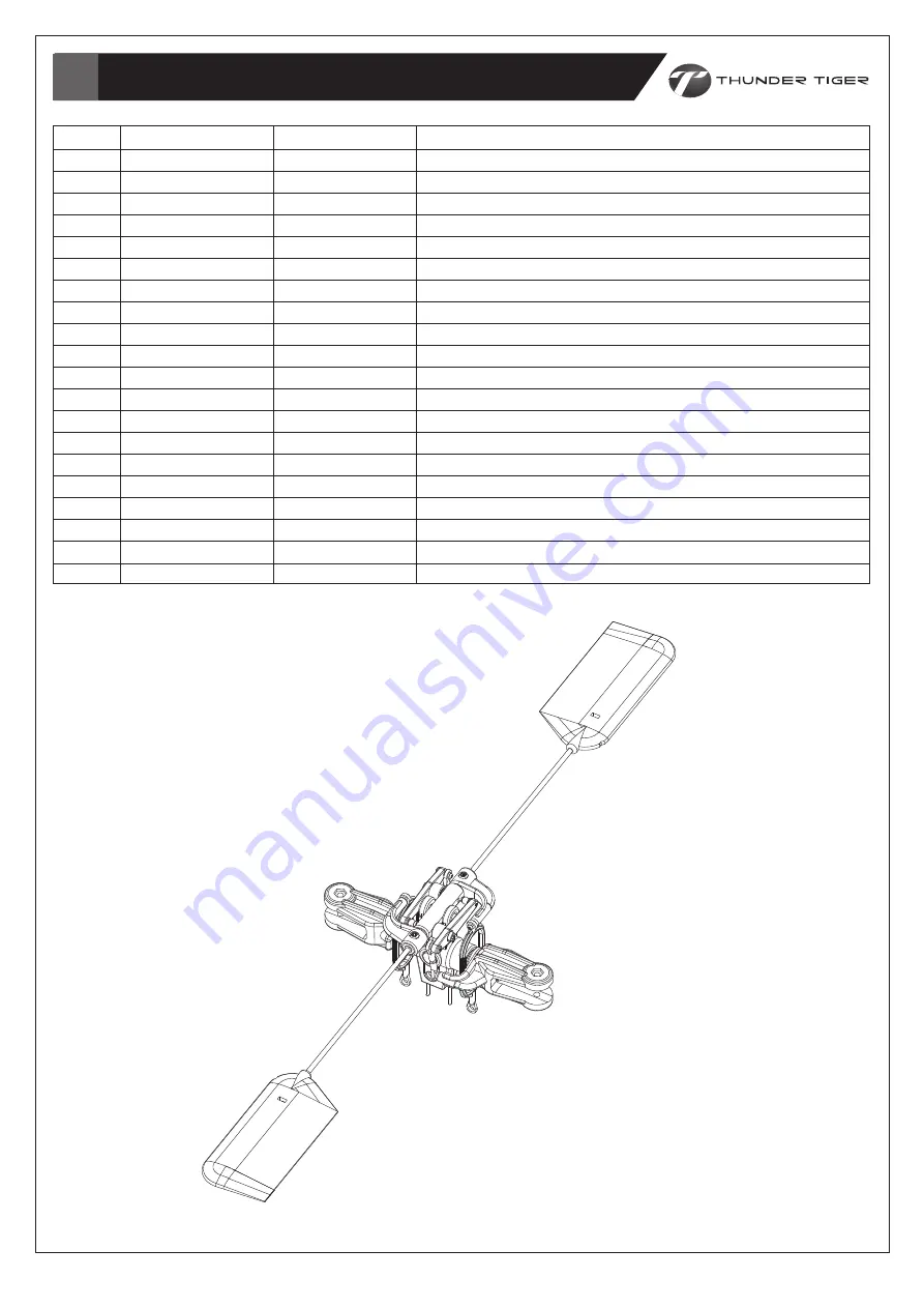 THUNDER TIGER RAPTOR 50S Instruction Manual Download Page 18