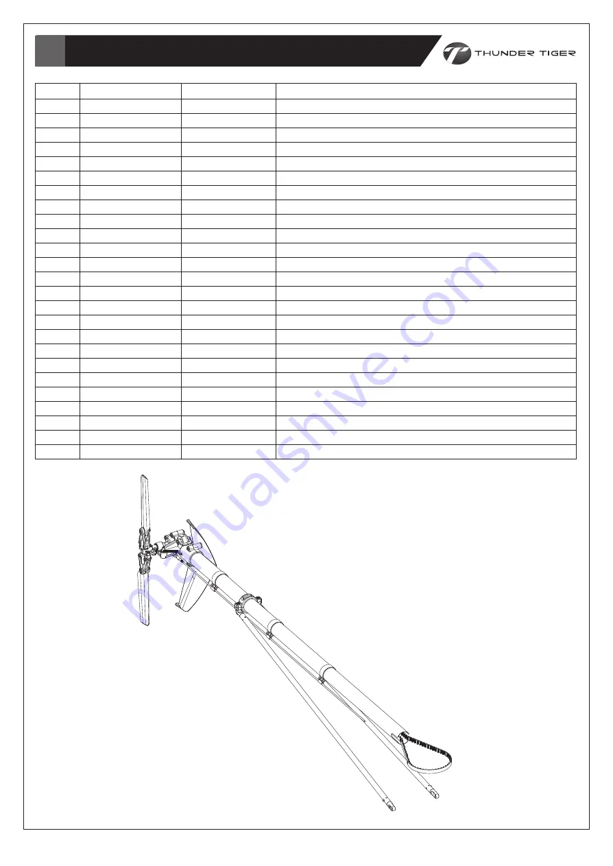 THUNDER TIGER RAPTOR 50S Instruction Manual Download Page 28