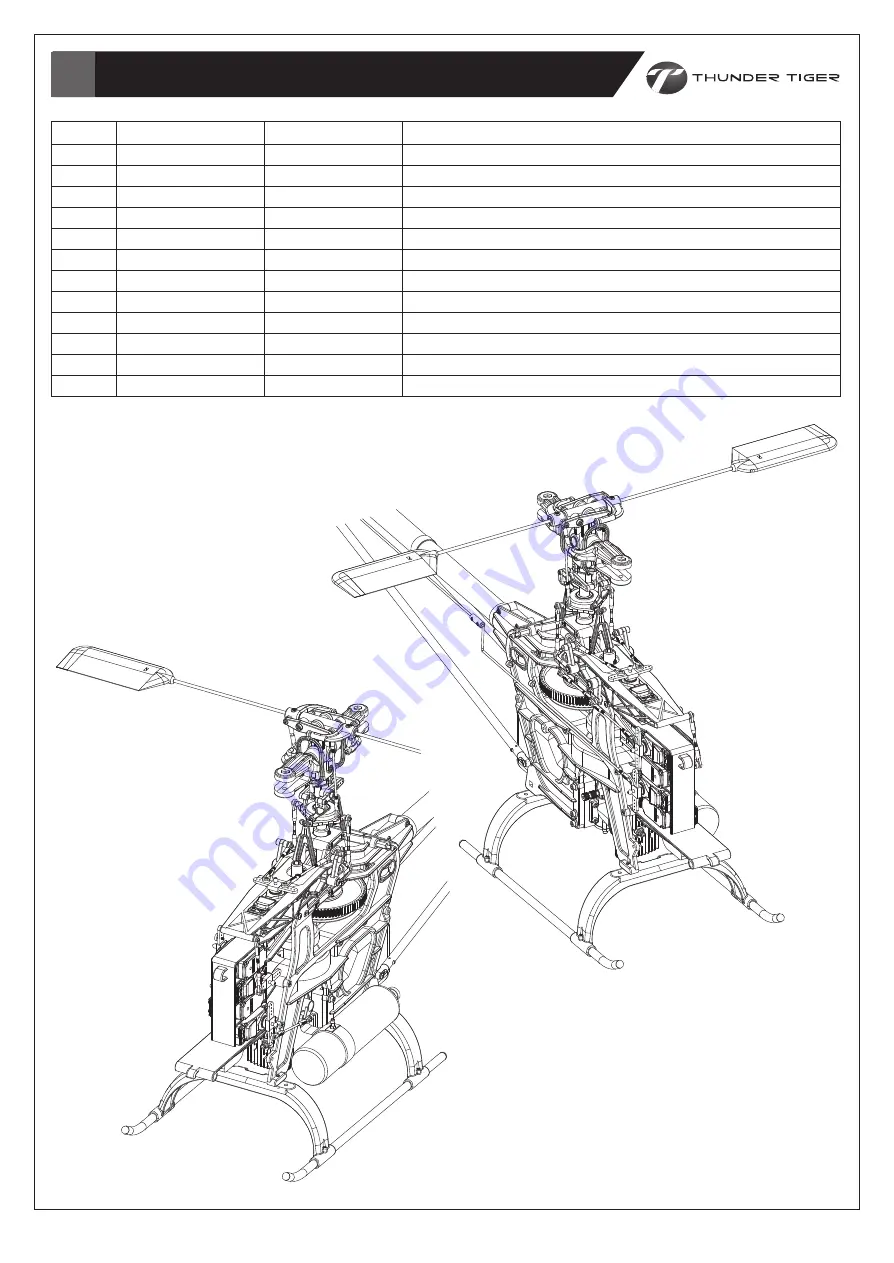 THUNDER TIGER RAPTOR 50S Instruction Manual Download Page 30