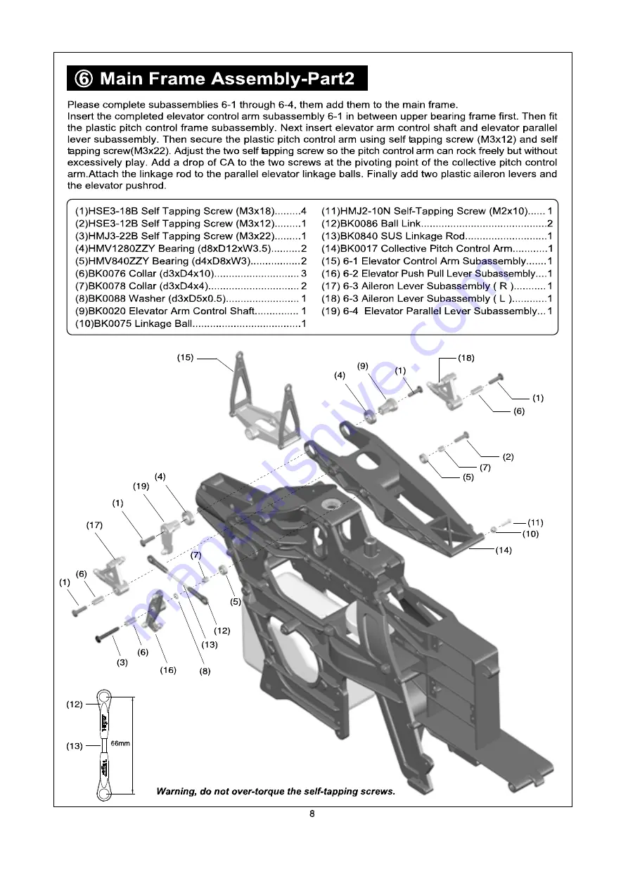 THUNDER TIGER RAPTOR RC Скачать руководство пользователя страница 11