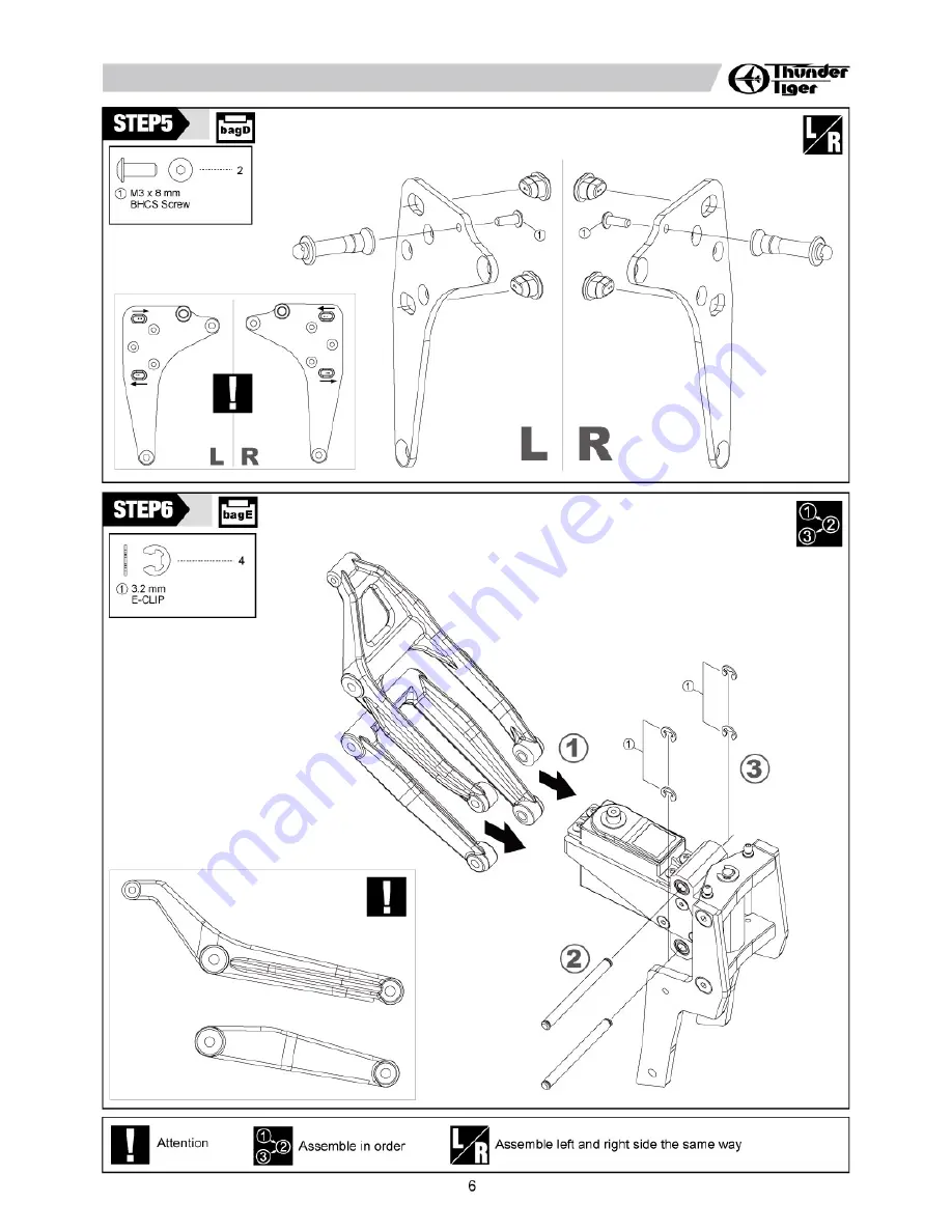 THUNDER TIGER SB 5 Instruction Manual Download Page 7