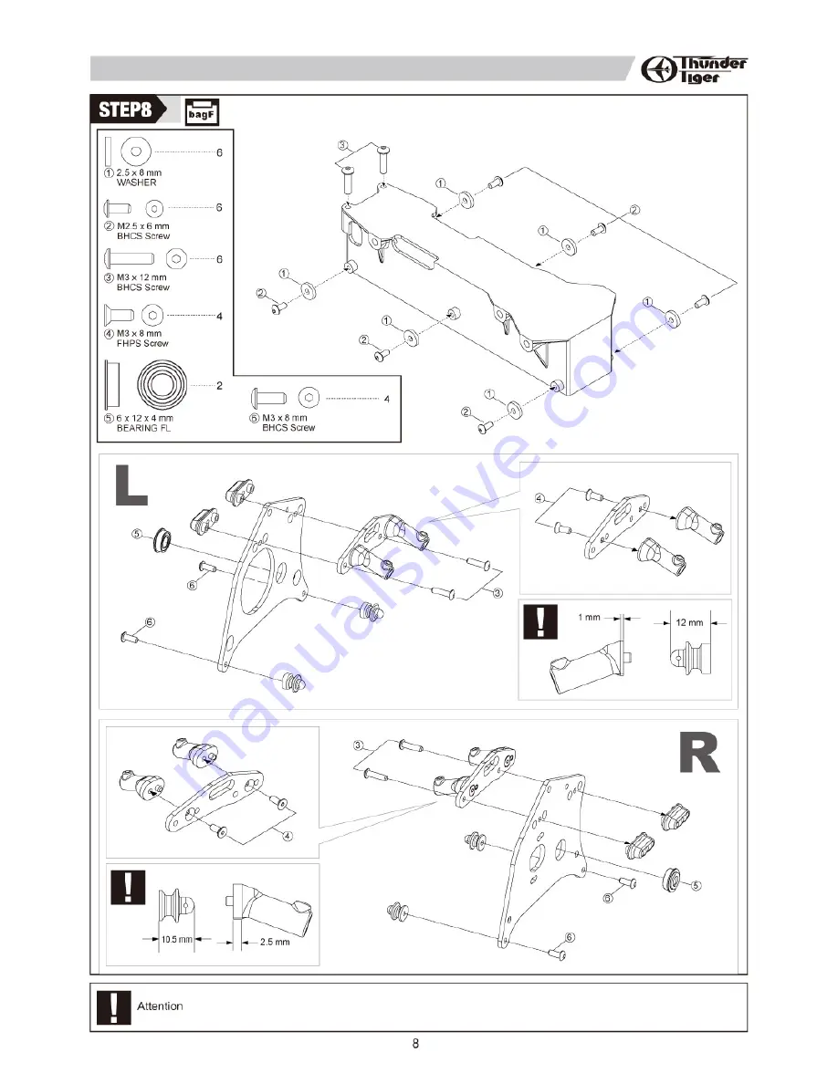 THUNDER TIGER SB 5 Instruction Manual Download Page 9