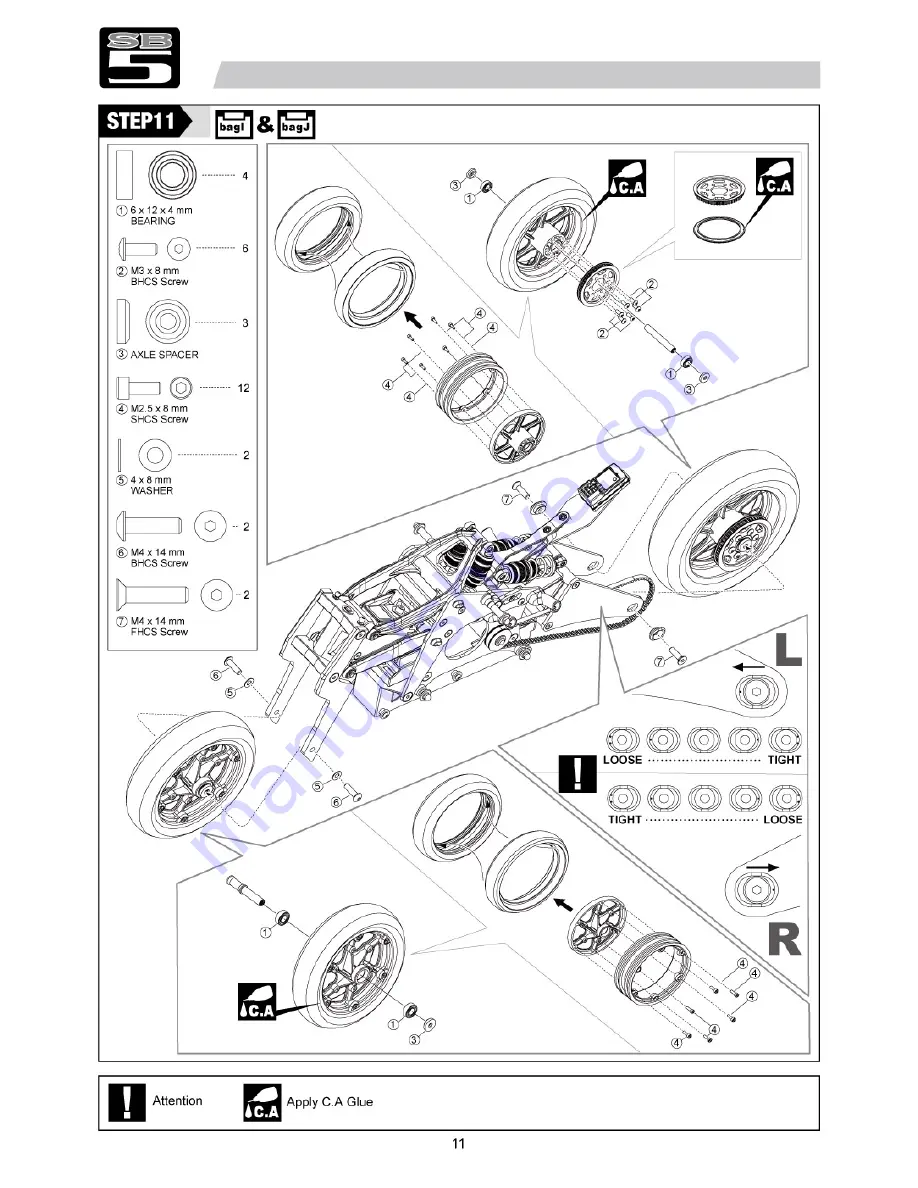 THUNDER TIGER SB 5 Instruction Manual Download Page 12