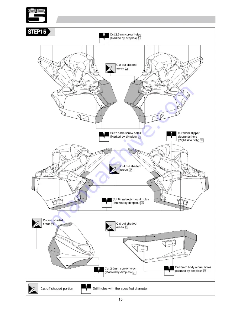 THUNDER TIGER SB 5 Instruction Manual Download Page 16