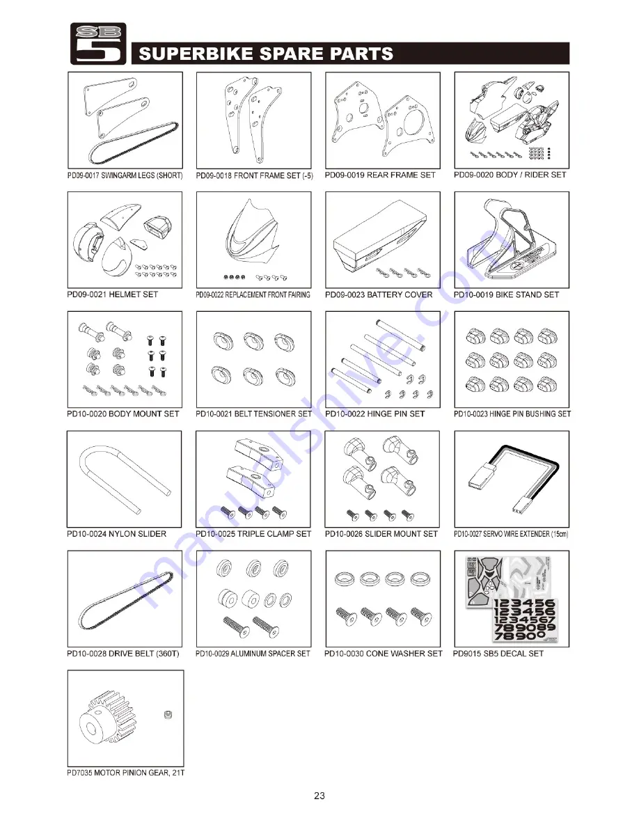 THUNDER TIGER SB 5 Instruction Manual Download Page 24