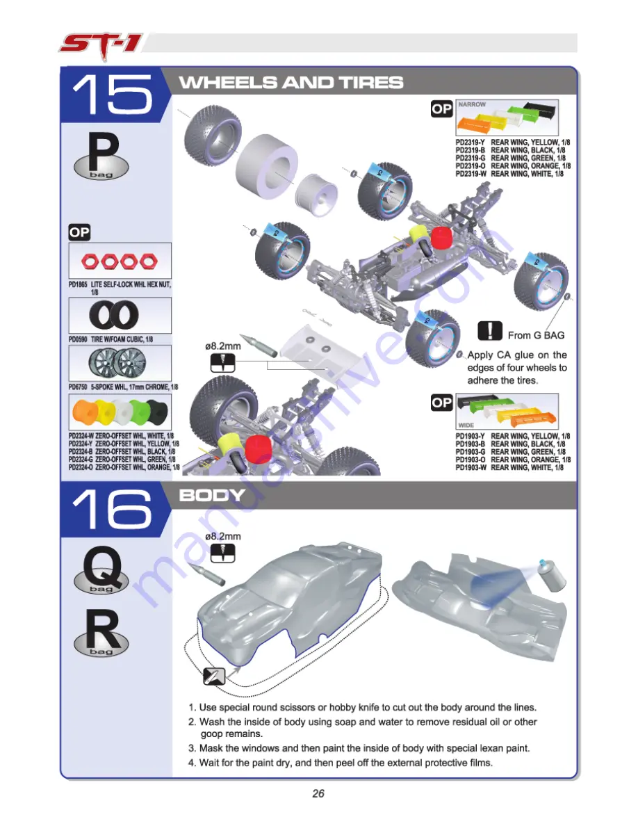 THUNDER TIGER ST-1 PRO Instruction Manual Download Page 26