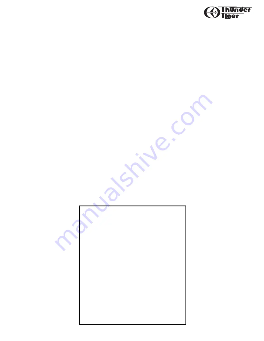 THUNDER TIGER Staudacher S-300 Assembly Manual Download Page 2