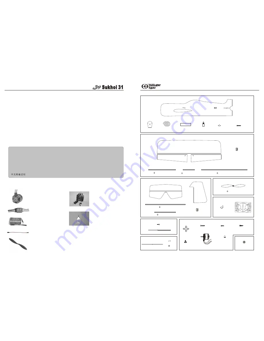 THUNDER TIGER sukhoi 31 Assembly Manual Download Page 2