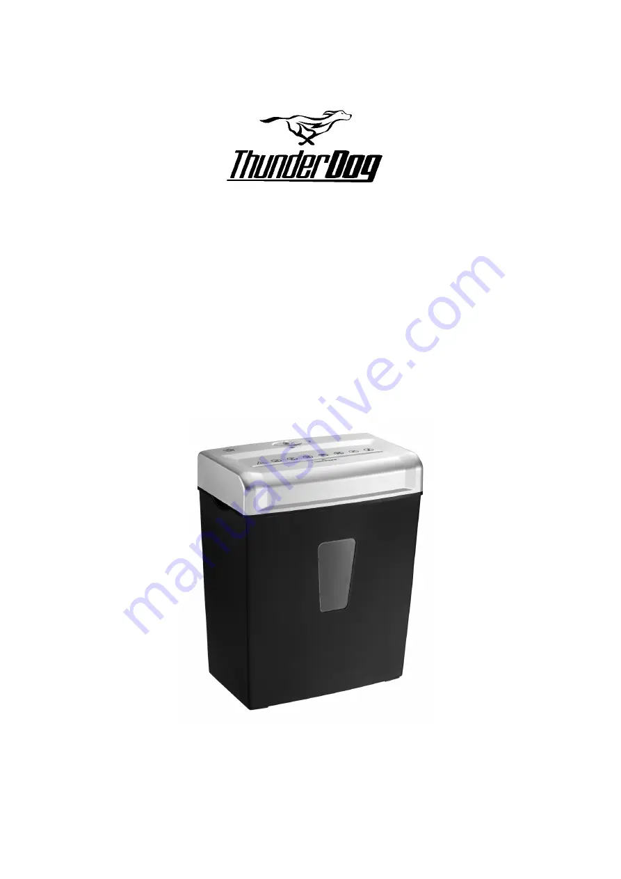 ThunderDog TD800X Quick Start Manual Download Page 1