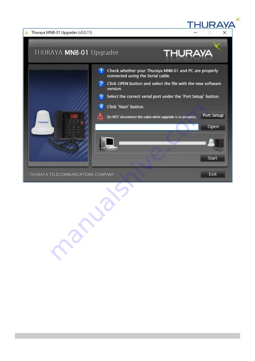 Thuraya MarineStar Firmware Upgrade Manual Download Page 7