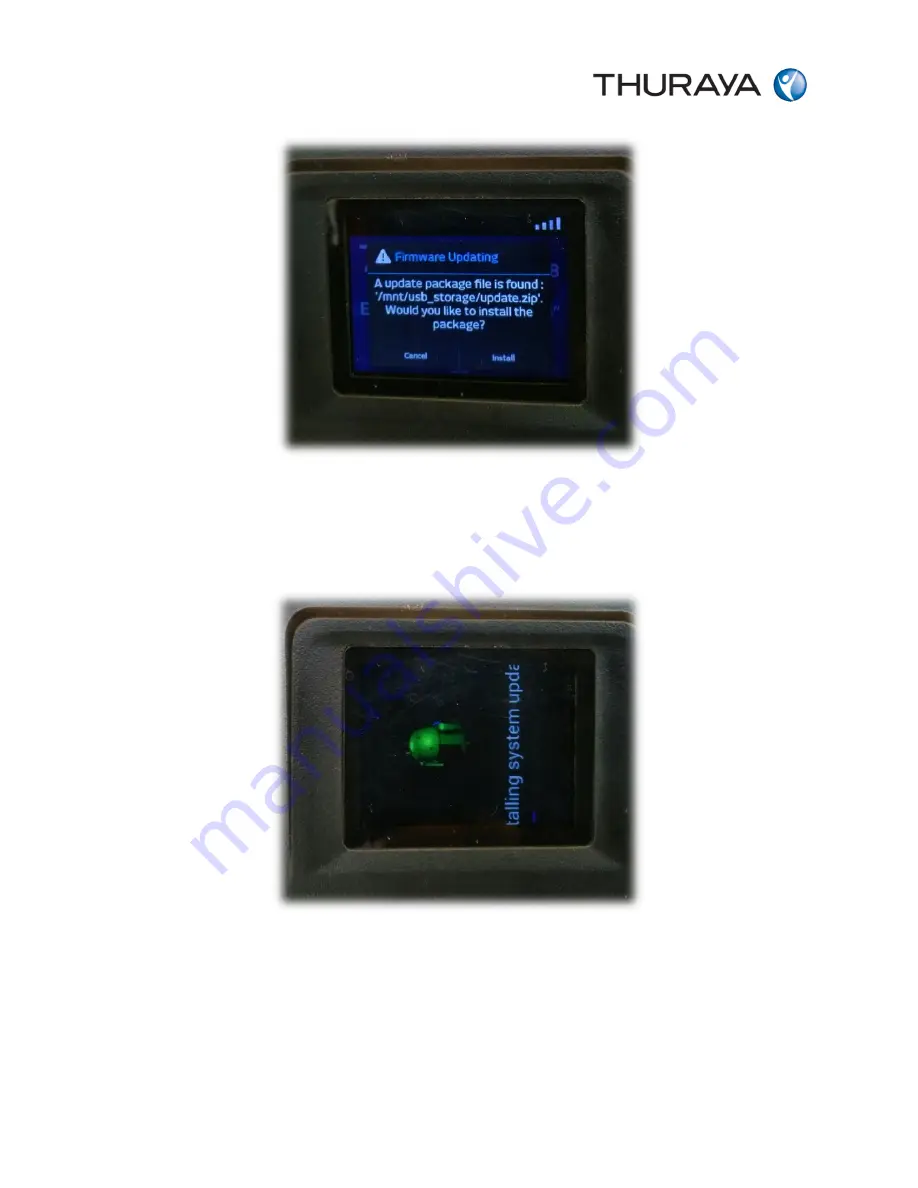 Thuraya seastar Firmware Upgrade Procedure Download Page 2