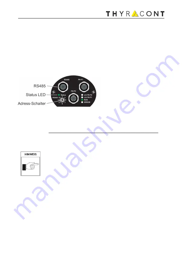 Thyracont VSH87PN Operating Instructions Manual Download Page 12