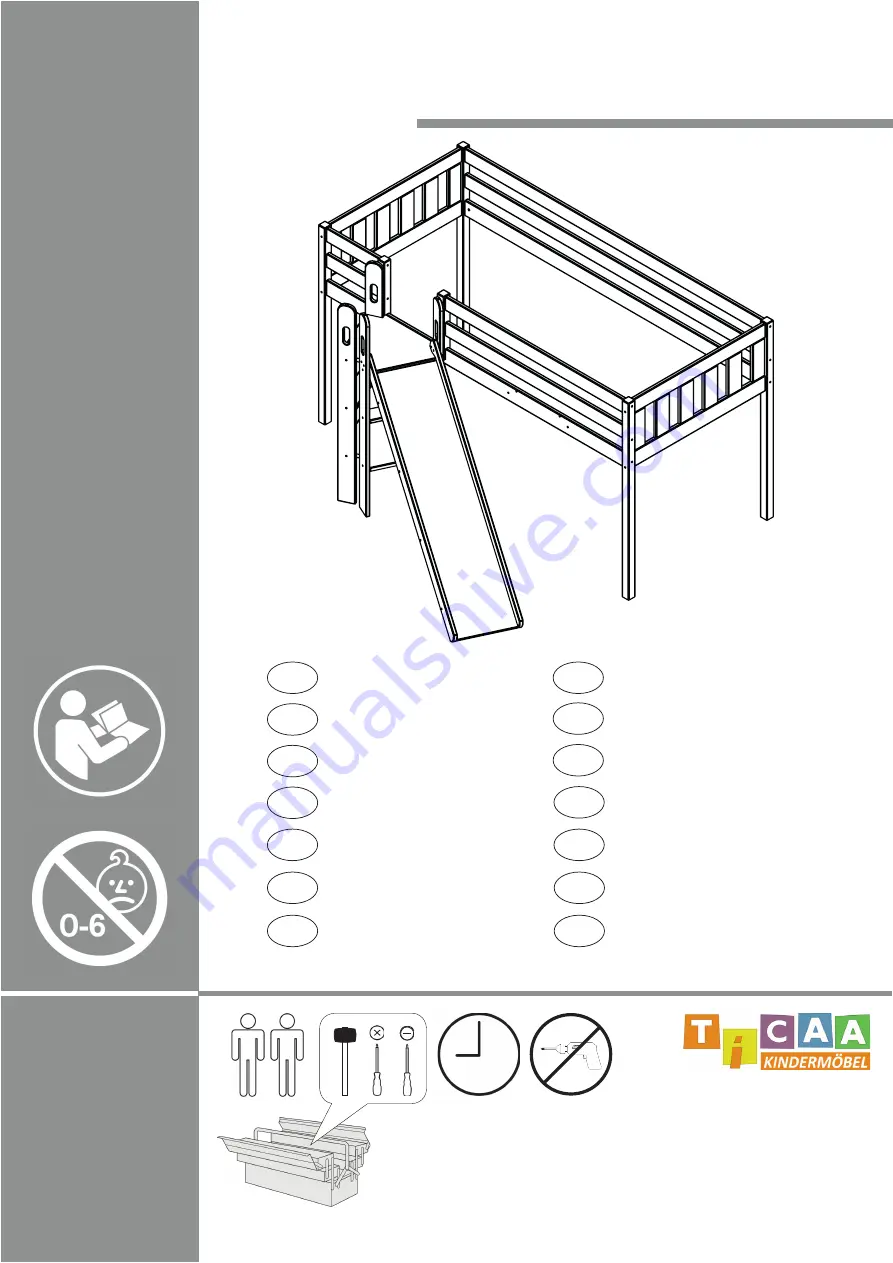 Ticaa Ekki Podestbett Instructions For Use Manual Download Page 1