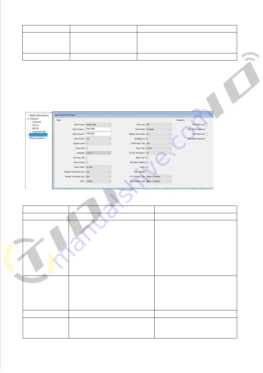 TIDRADIO TD-H5 Programming Manual Download Page 11