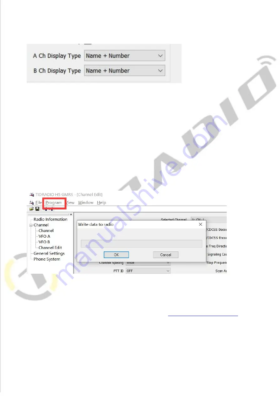 TIDRADIO TD-H5 Programming Manual Download Page 13