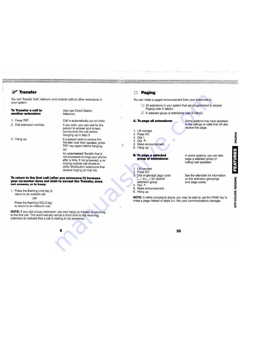 TIE Ultracom DCX Feature Handbook Download Page 14