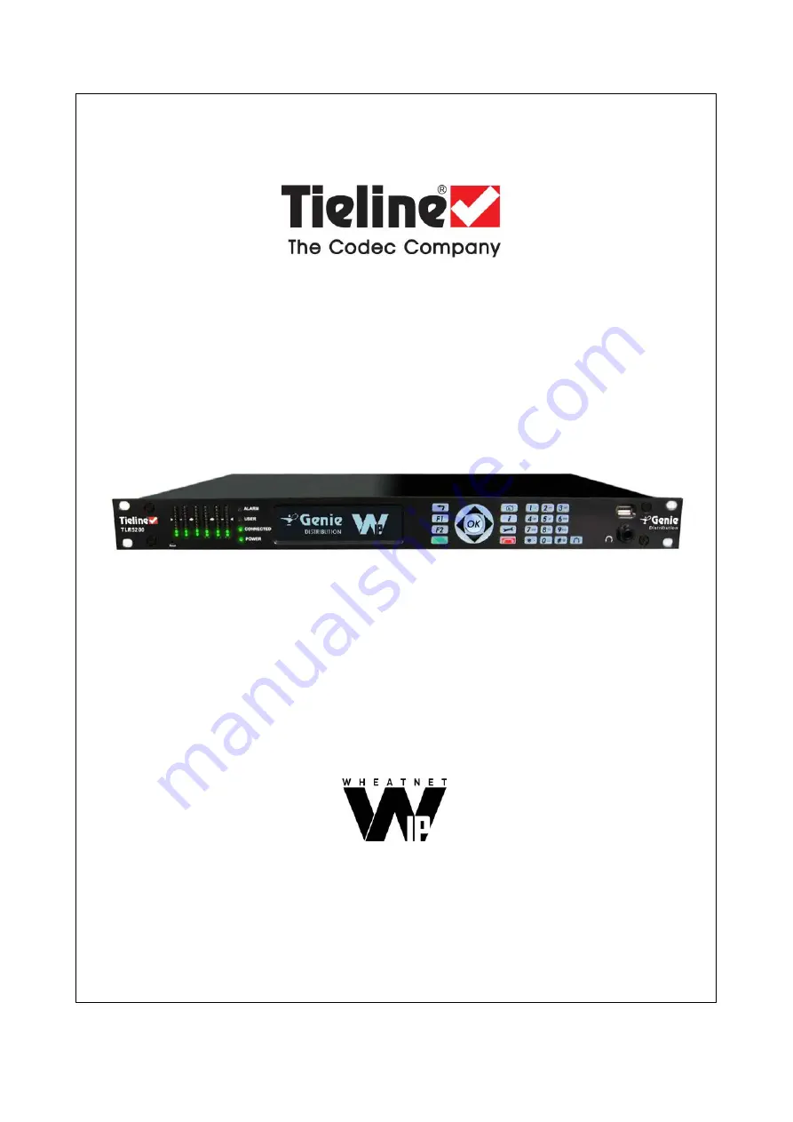 Tieline Genie Distribution User Manual Download Page 1