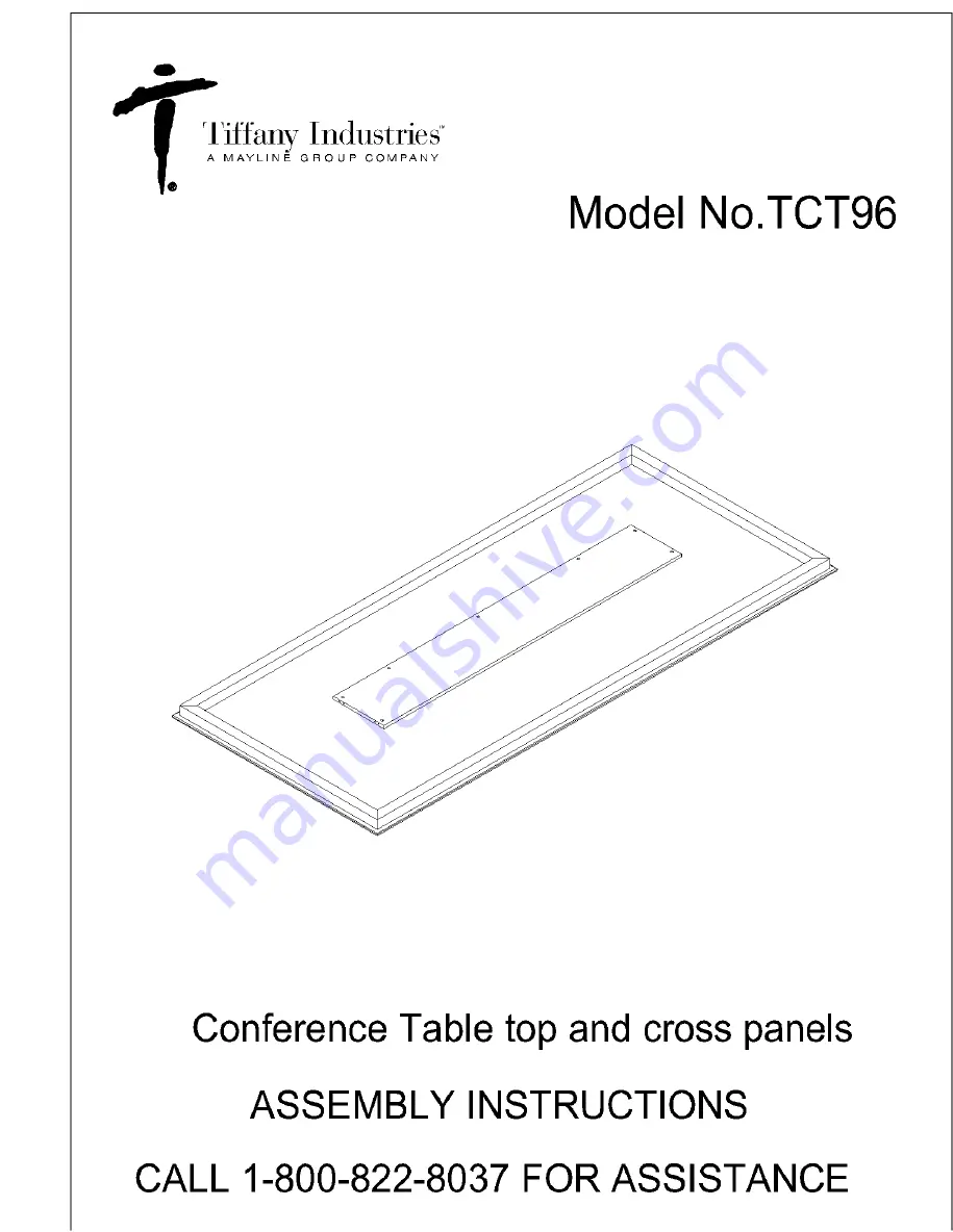 Tiffany Industries TCT96 Assembly Instructions Manual Download Page 1