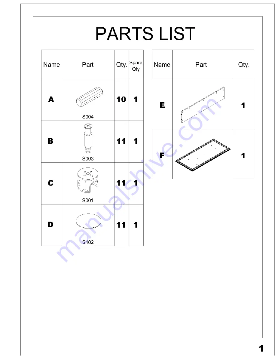 Tiffany Industries TCT96 Assembly Instructions Manual Download Page 2