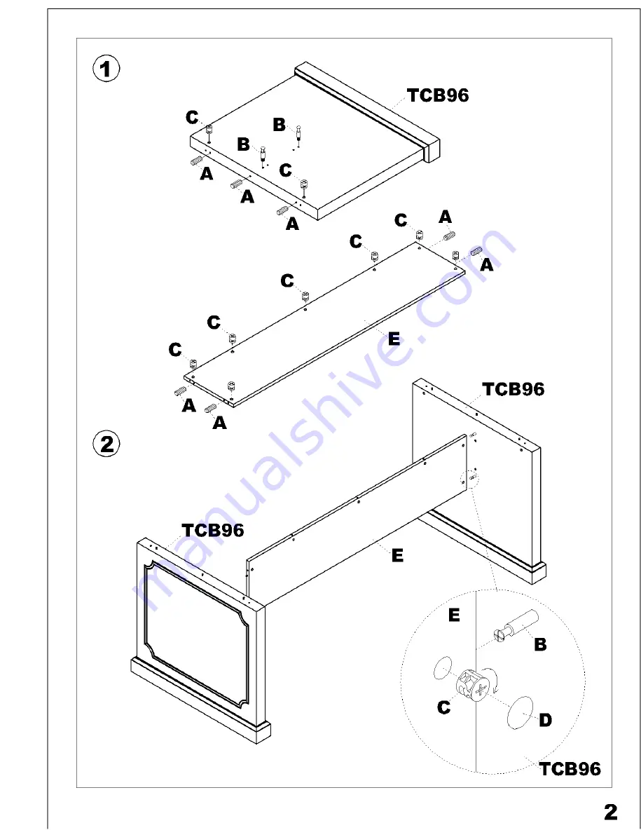 Tiffany Industries TCT96 Assembly Instructions Manual Download Page 3