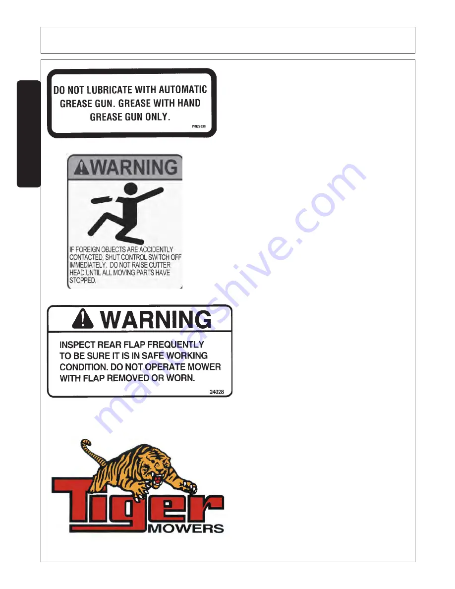 Tiger JD5075E T4F Mounting And Operating Instructions Download Page 20